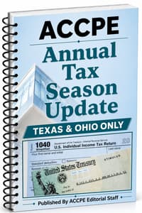 2026 Annual Tax Season Update TEXAS & OHIO ONLY