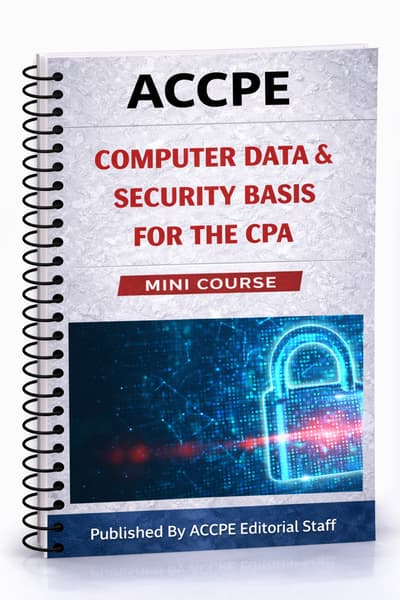 What does Computer and Data Security Basics for the CPA 2025 cover for CPAs using technology and security controls?