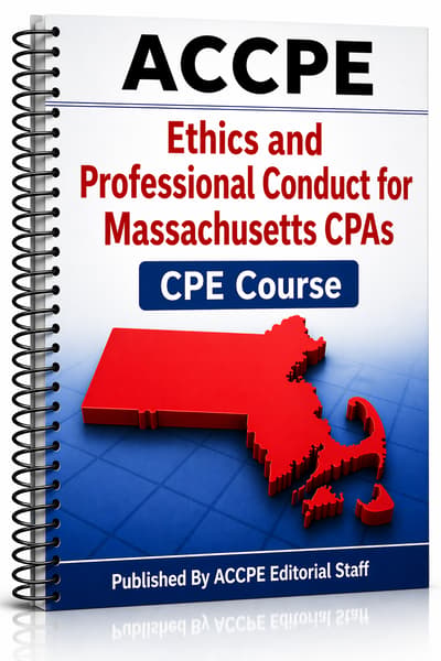 What does Professional Ethics for Massachusetts CPAs 2026 cover for CPAs who need ethics CPE?