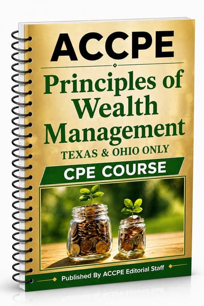 What does Principles of Wealth Management cover for retirement and estate planning professionals?