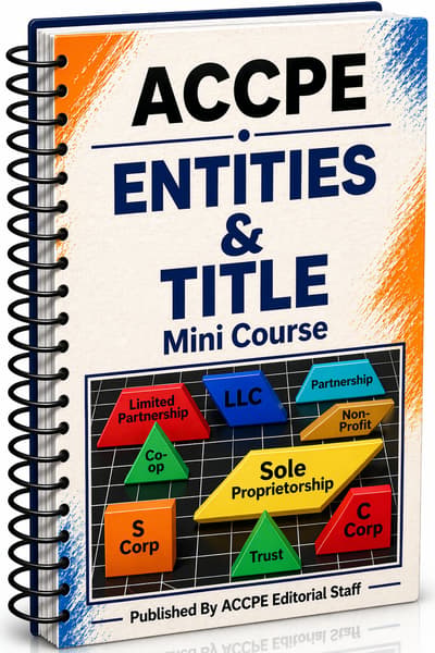 What does Entities & Title 2025 cover for tax professionals?